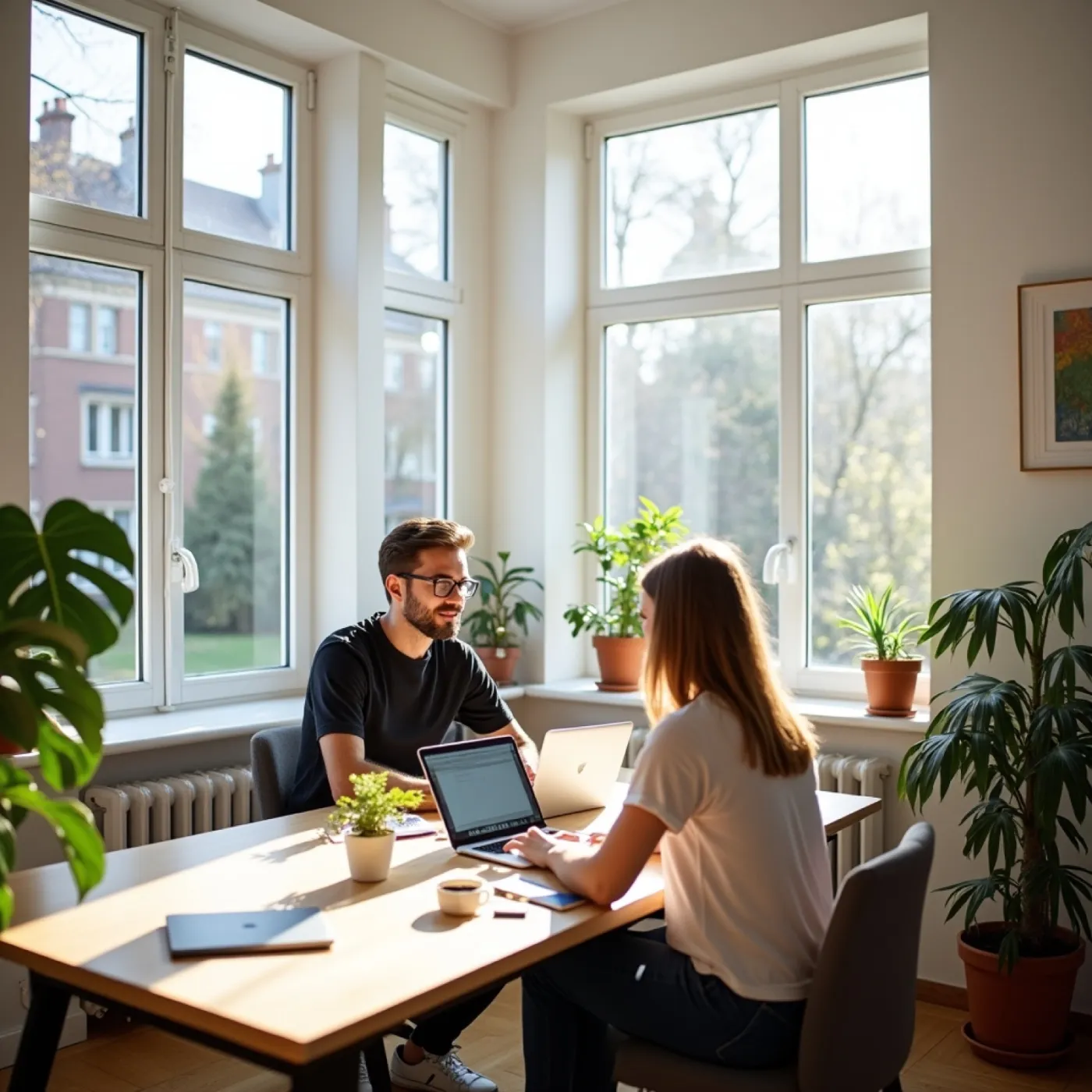 Adviesgesprek op kantoor