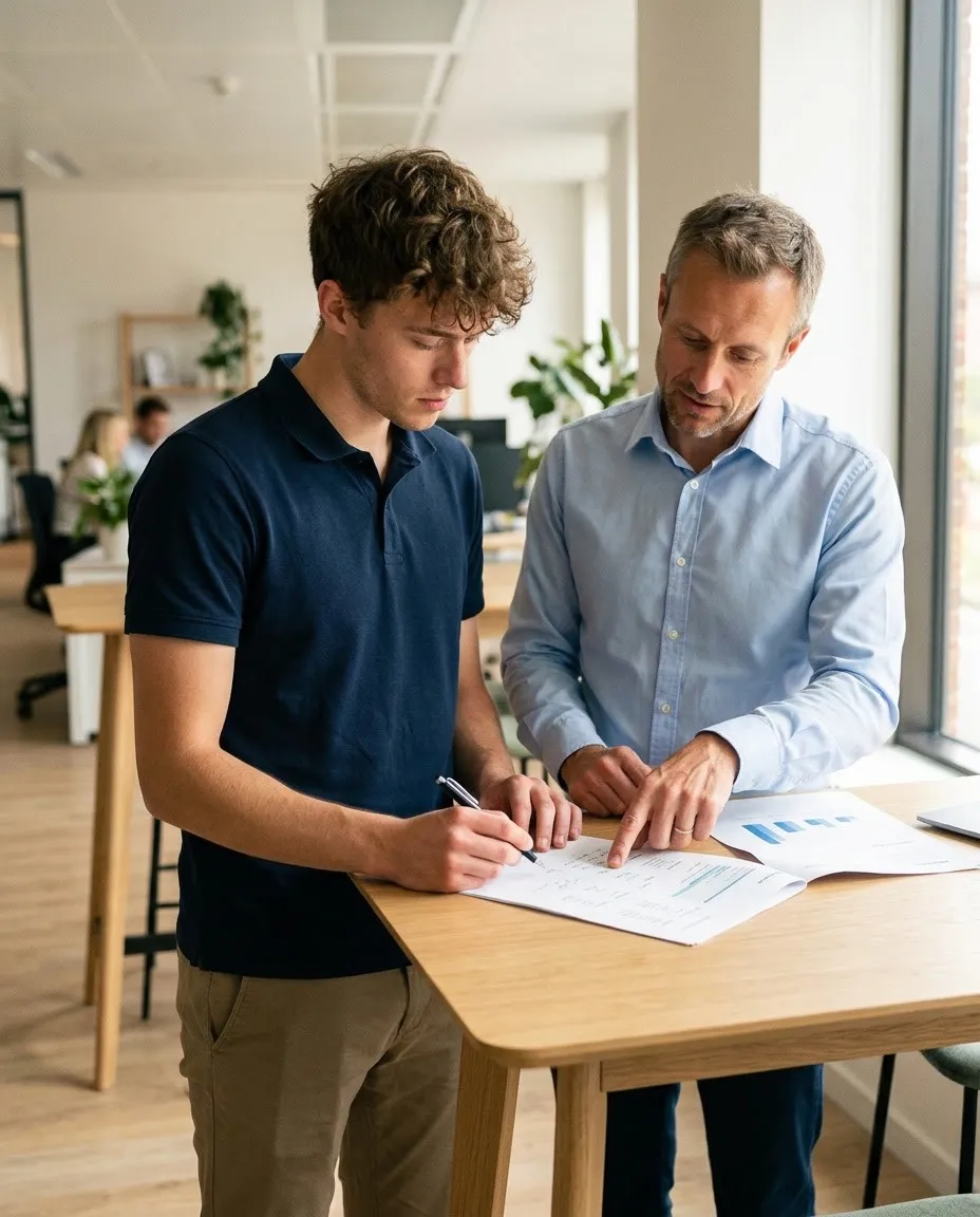 Adviseur en junior op de werkvloer